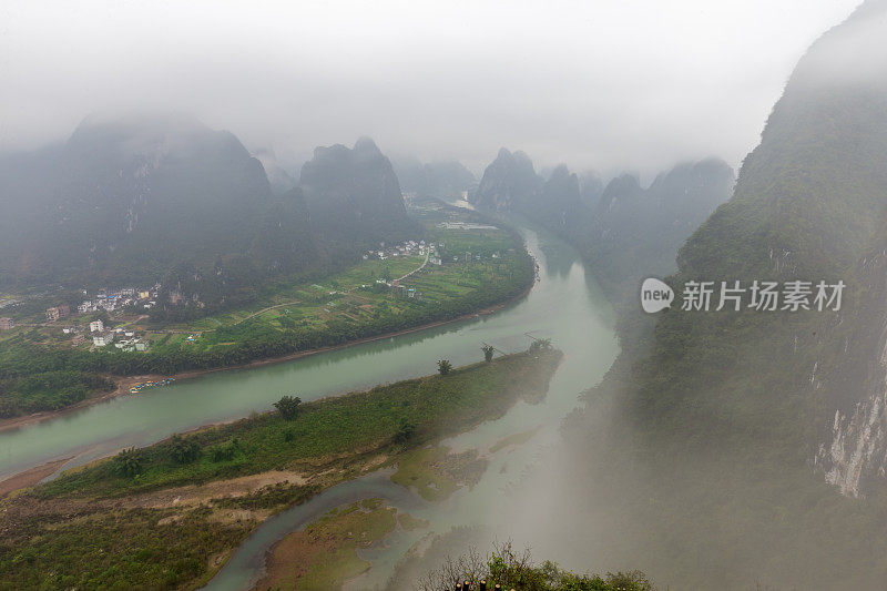 中国广西漓江景观