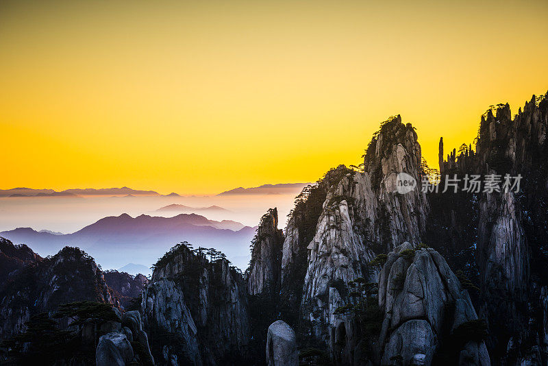 黄山日出