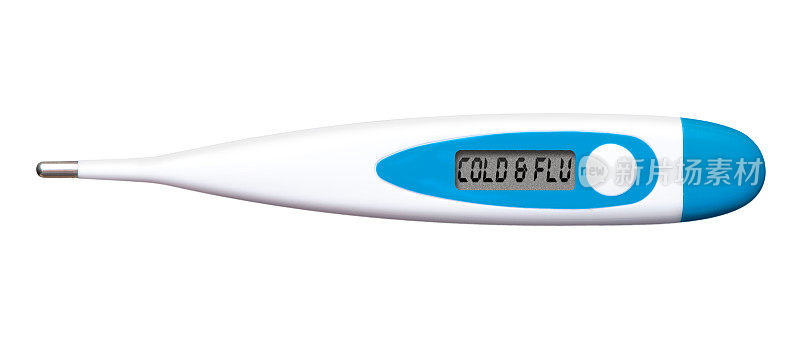 数字温度计与感冒和流感读数