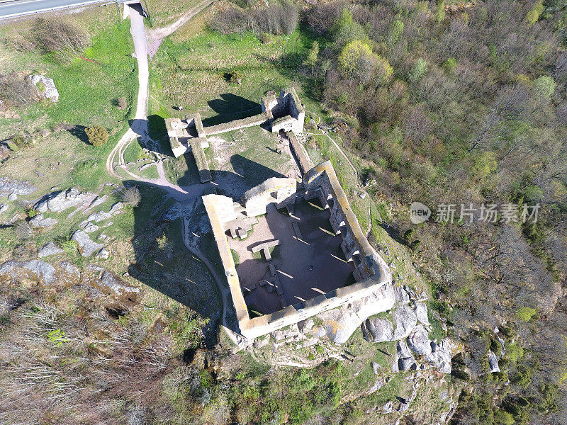 Brahehus城堡鸟瞰图