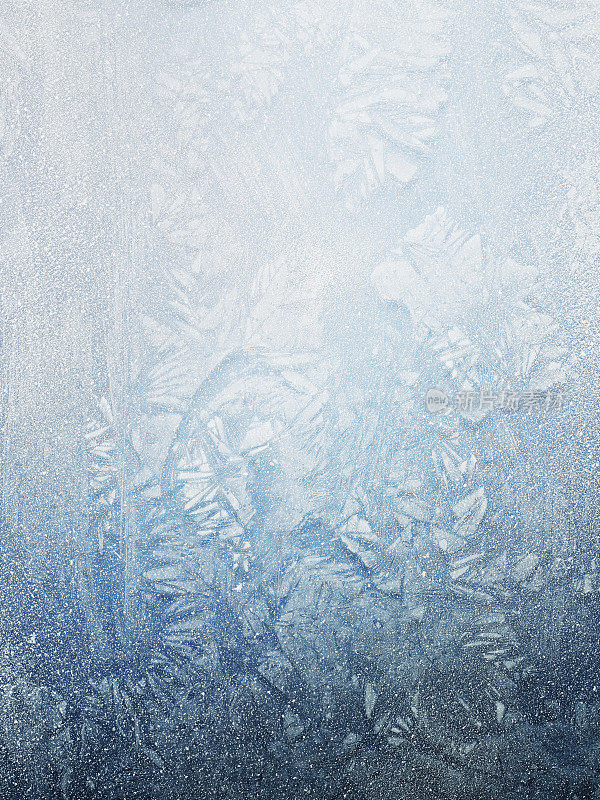 冬天窗户上的霜