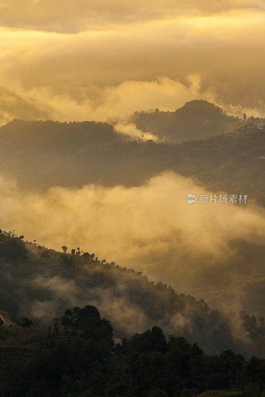 山谷在尼泊尔