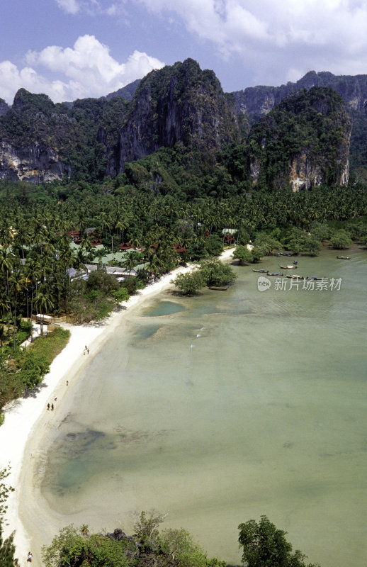 泰国，甲米省，莱利东海滩。