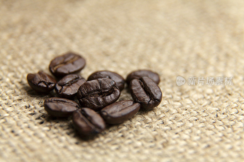 微距拍摄的咖啡豆