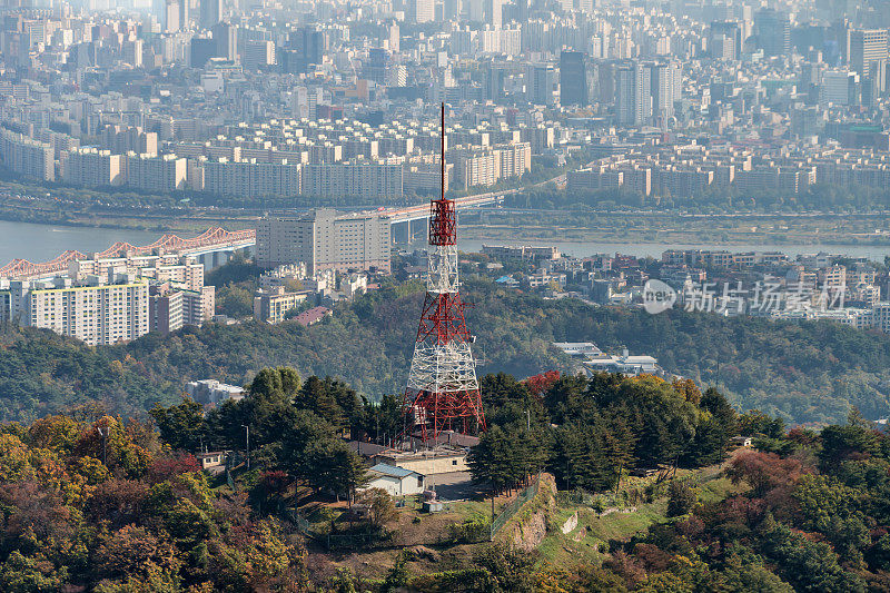 韩国首尔的电视发射塔
