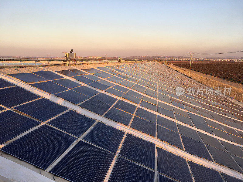 太阳能电池板清洁能源发电站