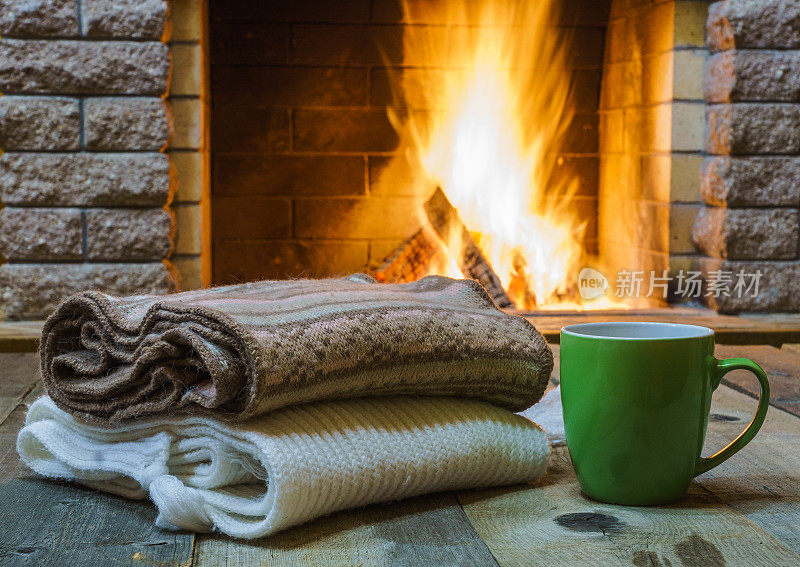 喝杯茶，把羊毛放在舒适的壁炉旁。