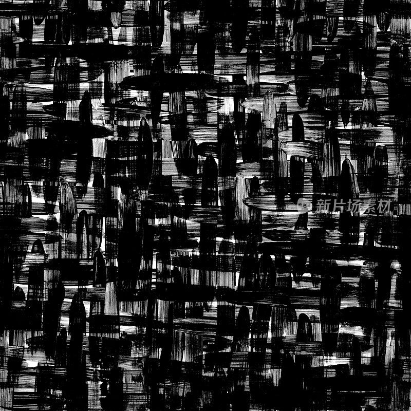 白色薄片涂抹了一个非常厚的层厚黑色油漆-无缝抽象背景与可见的笔触安排在一个方格模式