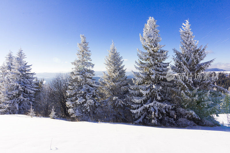 山的冬景