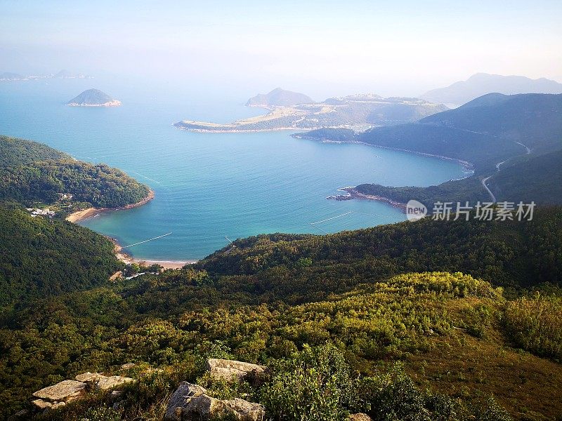 香港新界高山顶全景