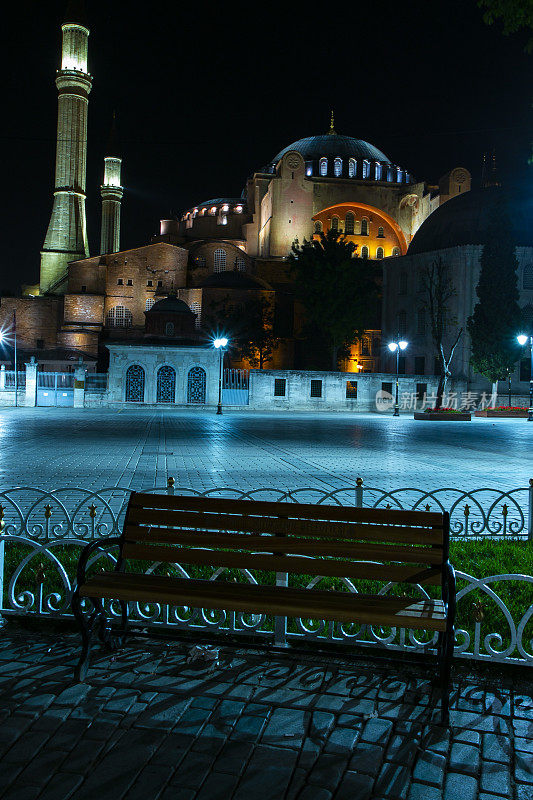 伊斯坦布尔阿雅索非亚清真寺的圣索菲亚大教堂