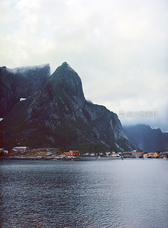 罗浮敦群岛渔村的风景