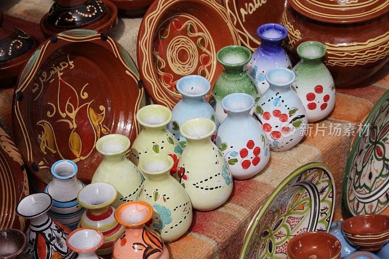 陶器在摩洛哥。