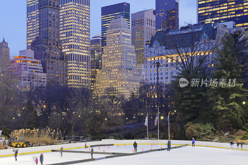 中央公园滑冰-纽约