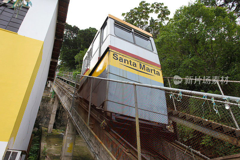 圣玛尔塔贫民窟的小火车