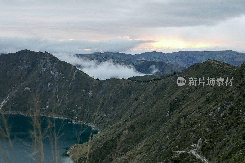 湖Quilotoa、厄瓜多尔