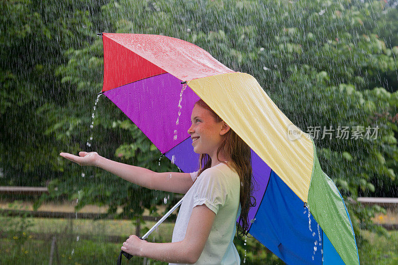 夏天的雨天