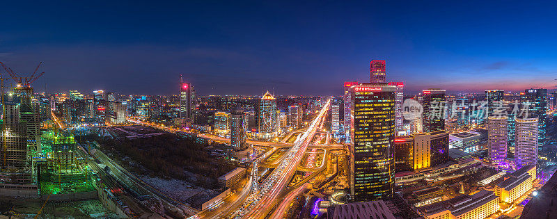 北京天际线，中国城市景观