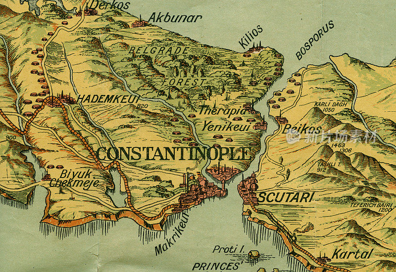 君士坦丁堡战争地图(XXXL)