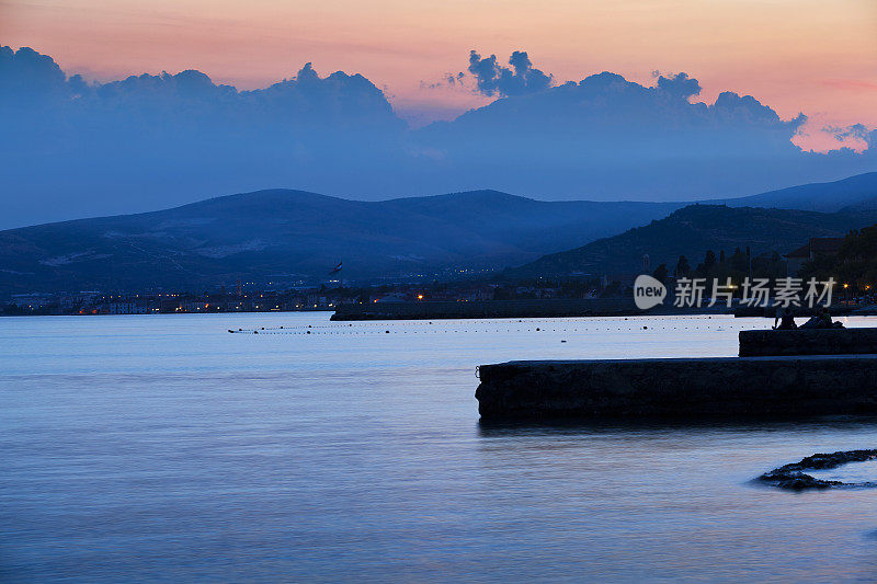 克罗地亚的海岸线