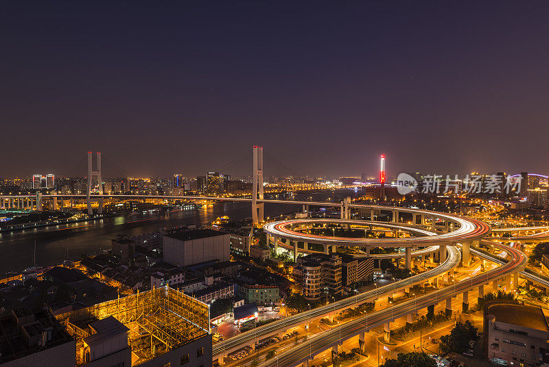 上海南浦大桥夜景