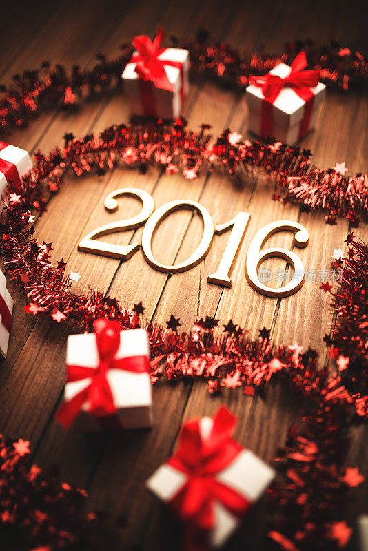 2016年新年祝福语圣诞装饰