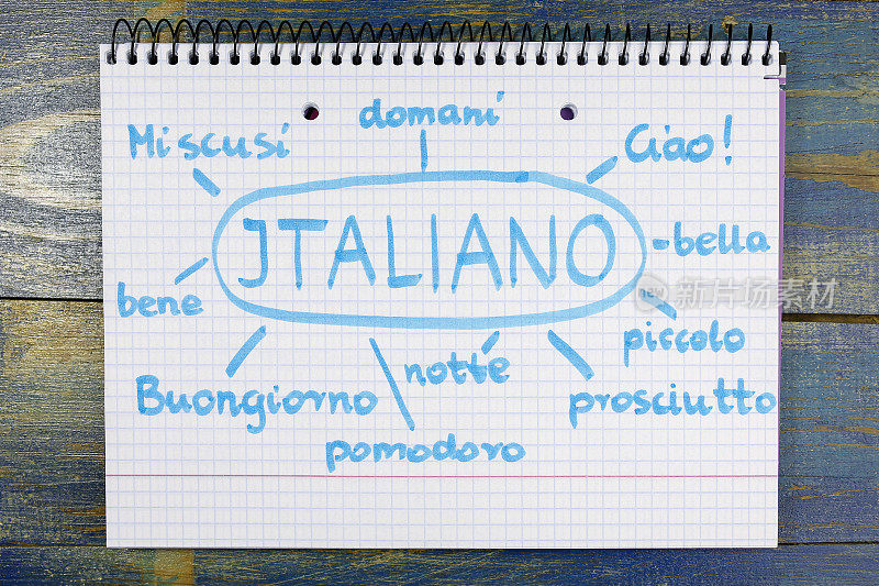 学习意大利语(意大利语)的概念