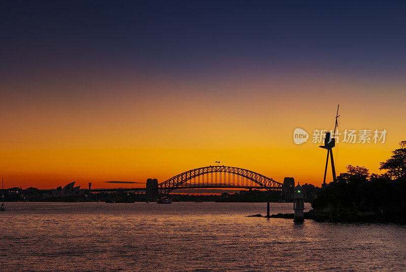 悉尼港日落