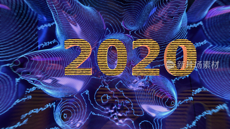 2020年复古科幻海报