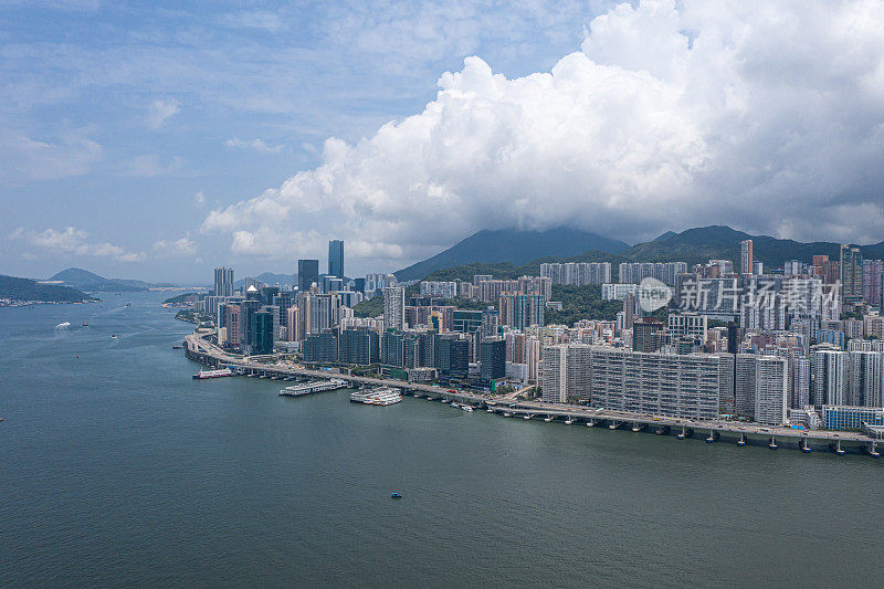 从无人机上看香港