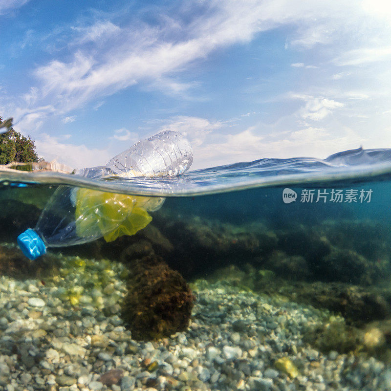 海里的塑料