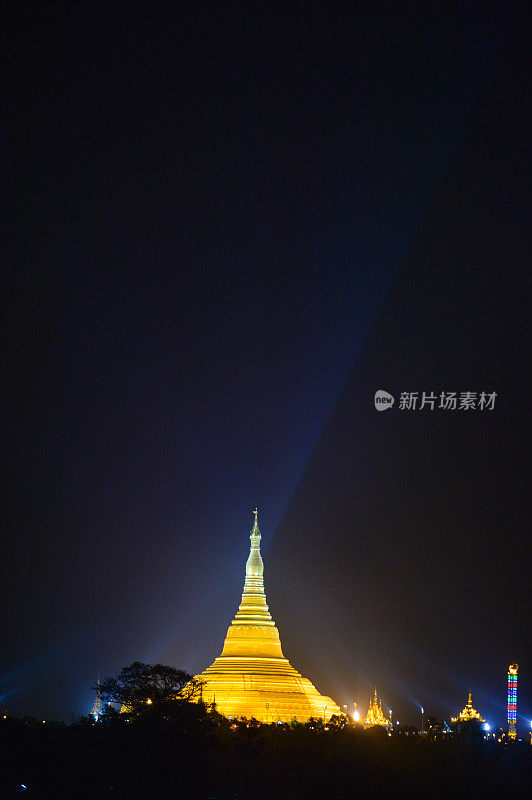 缅甸仰光著名的大金塔