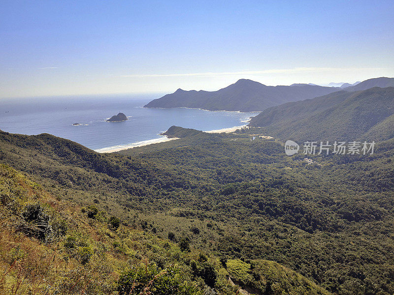 香港西贡东郊野公园大浪湾全景