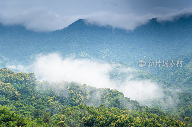 在清迈的Doi风景自然景观在泰国北部日出风景