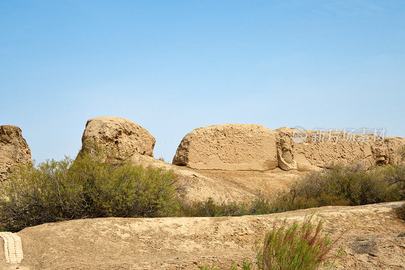 苏丹卡拉要塞-塞尔柱墙，梅夫，土库曼斯坦