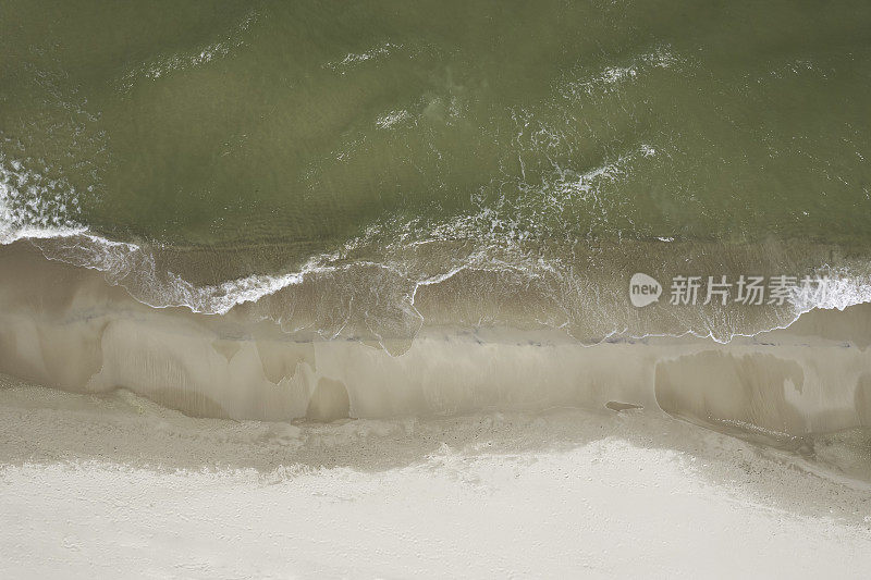 夏日的沙滩(鸟瞰图)