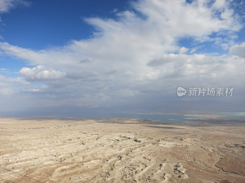 死海沙漠鸟瞰图