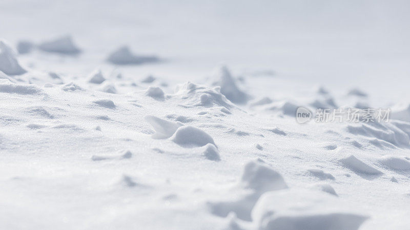 霜天里的雪堆