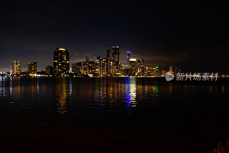 迈阿密市中心夜景