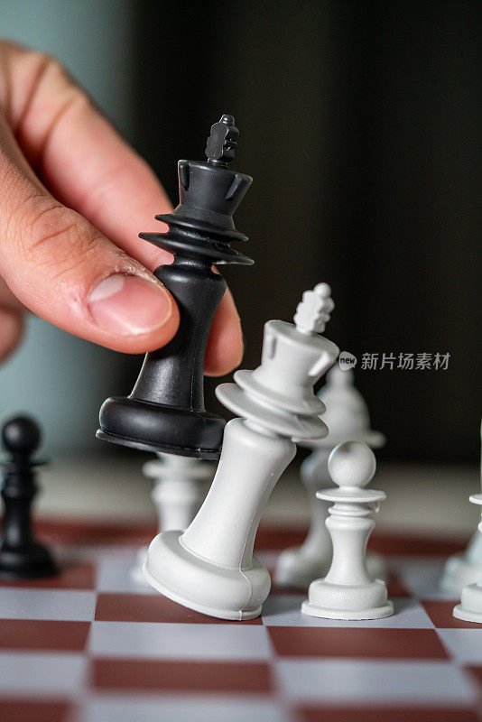 棋盘上的黑格和白格仍然是垂直概念的选择