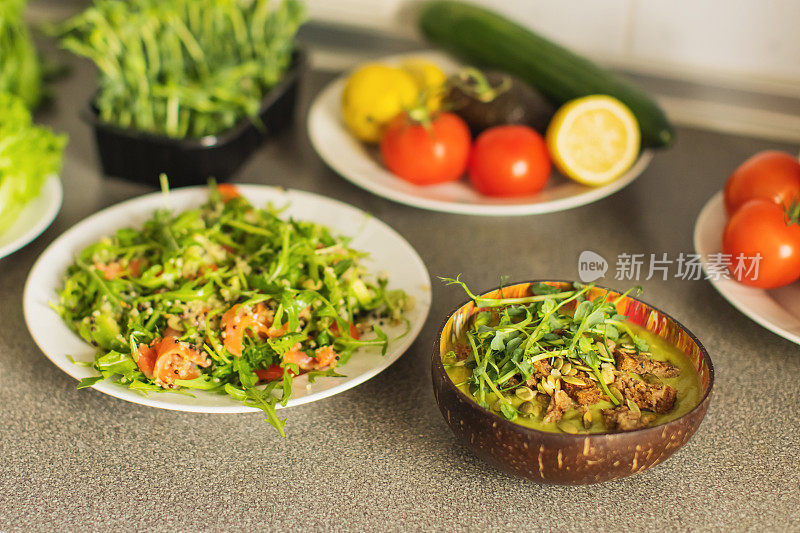 素食主义者的饮食。