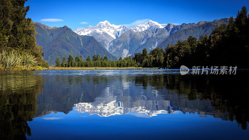 马西森湖全景，新西兰