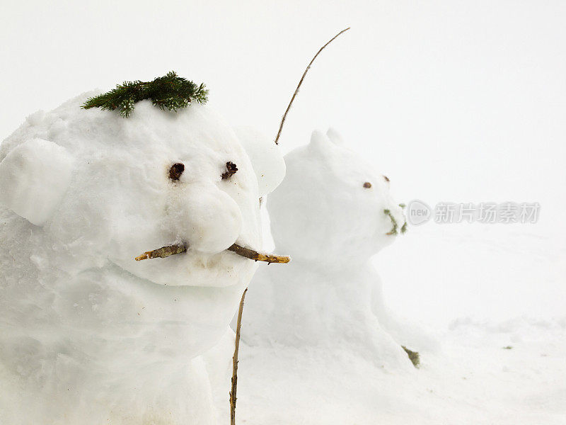 雪人和猫