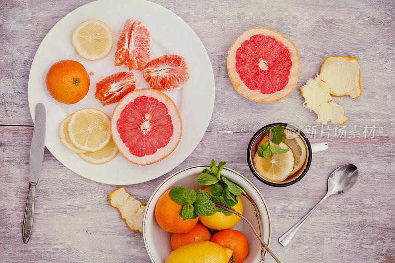 橘子，柠檬和其他柑橘类水果