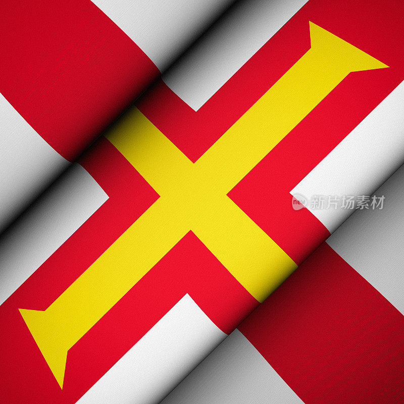 格恩西岛的标志性旗帜