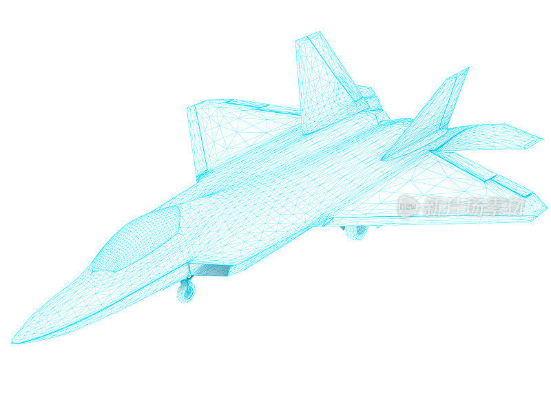 3D草图架构美国空军F-22猛禽