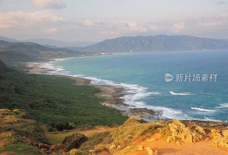 台湾垦丁海岸悬崖