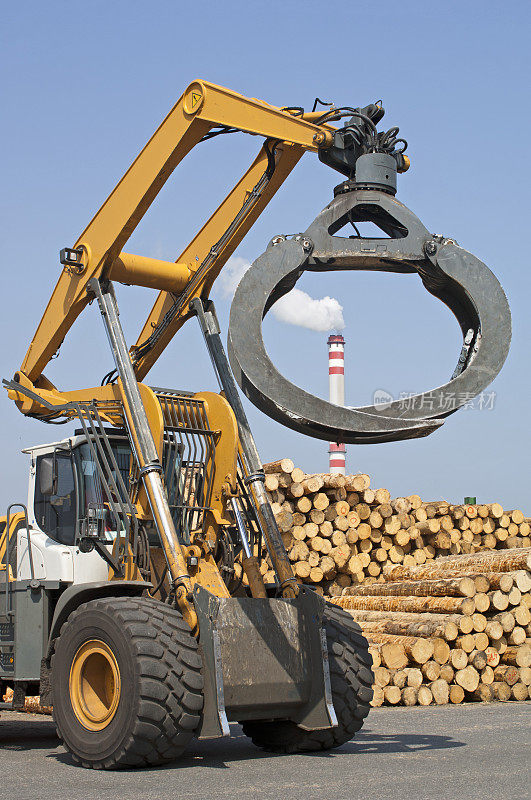 轮式装载机-木材工业