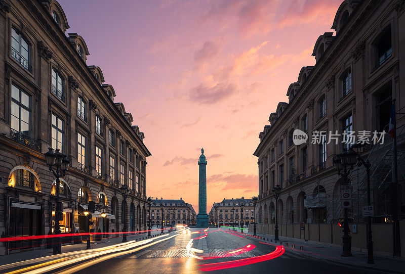 法国巴黎文多姆广场。