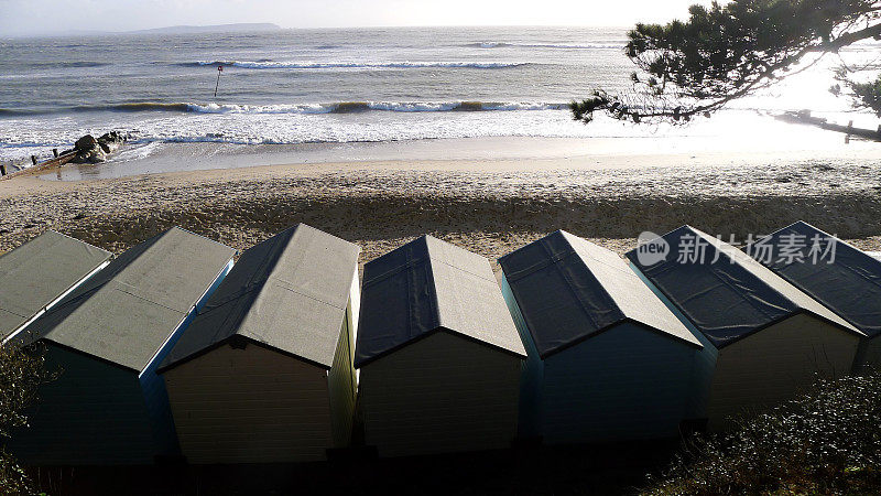 俯瞰海滩小屋